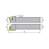 Threading Tool Holder (external) SWR/L SWR1616 2020 2525 3225 3232 4040 - Makotools Industrial Supply Tools for Metal Cutting